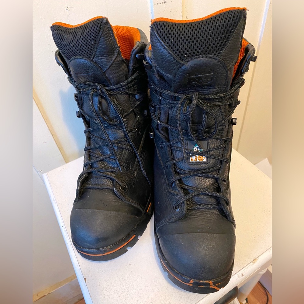 Men's Timberland Pro Steel Toe Boots.
